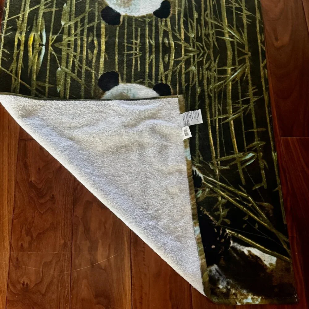 Creative Bath Panda Bear Bamboo Beach Bath 50x27